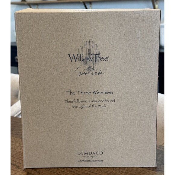 NEW Willow Tree The Three Wisemen Nativity Set 26027 Demdaco Susan Lordi 2000 - Picture 2 of 12